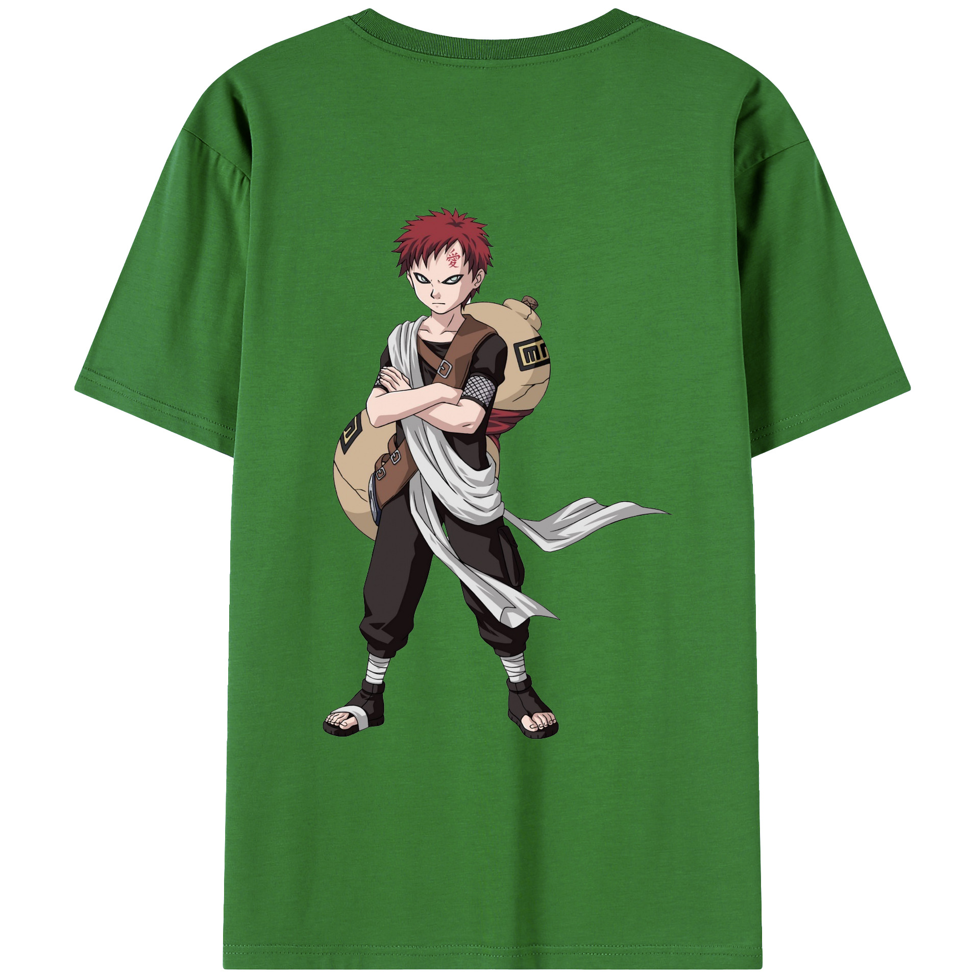 （画像用） NARUTO -ナルト- ガアラ Gaara レディース半袖Tシャツ(バックプリント)
